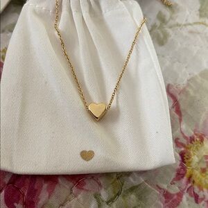 Gold Heart Pendant Necklace